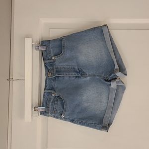 Fashion Nova cuffed denim shorts